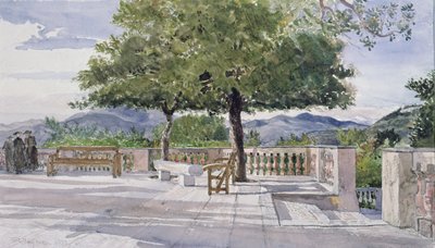 Terrasse à Nice - John Fulleylove
